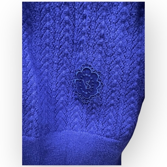 EUC Victoria’s Secret Lightweight Knit Cardigan Sweater Small Royal Blue P1 - Picture 6 of 11